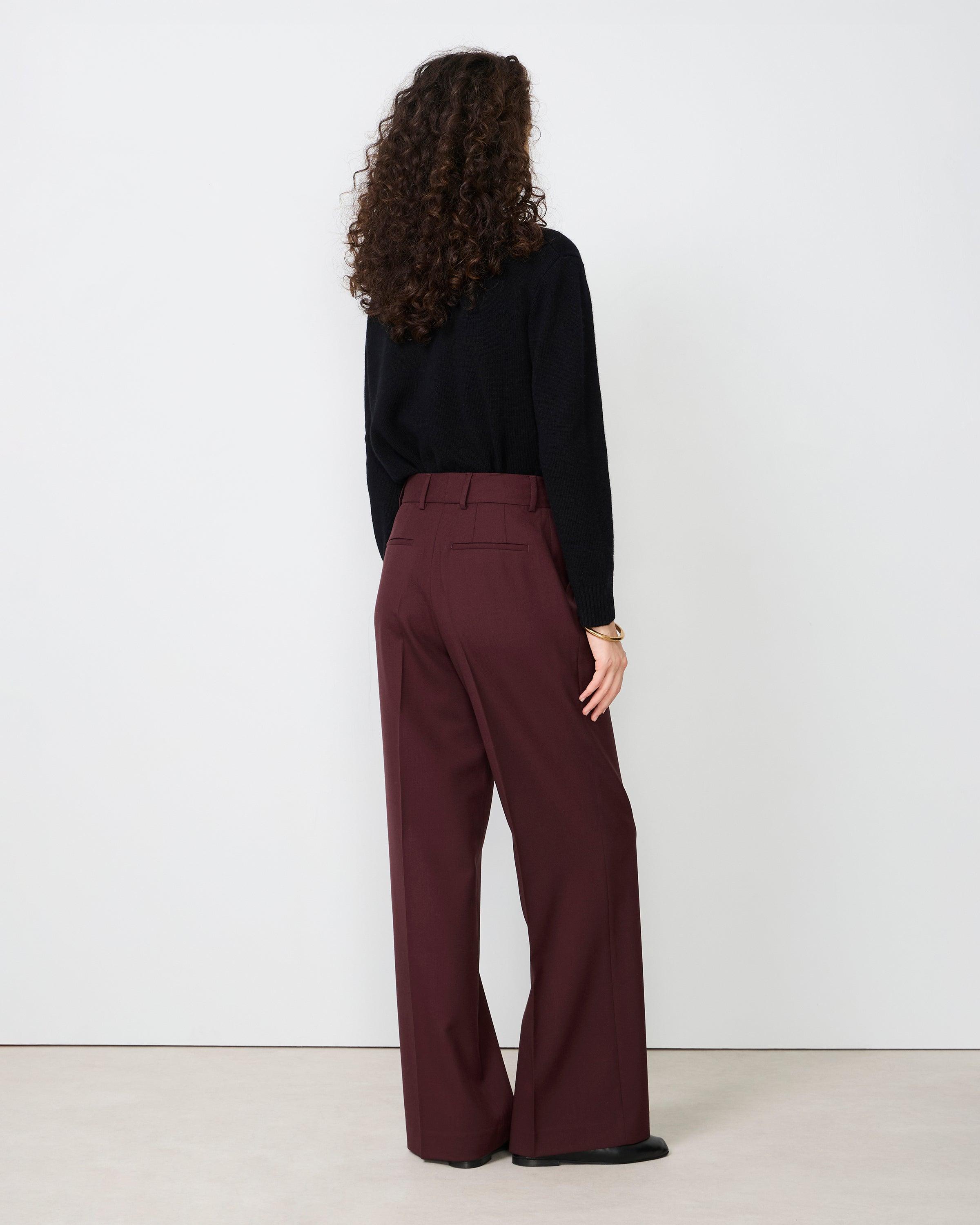 パンツ Officine Generale High-Waisted Wide Leg Pants With Double Officine Generale Pants for Women | Online Sale up to 76