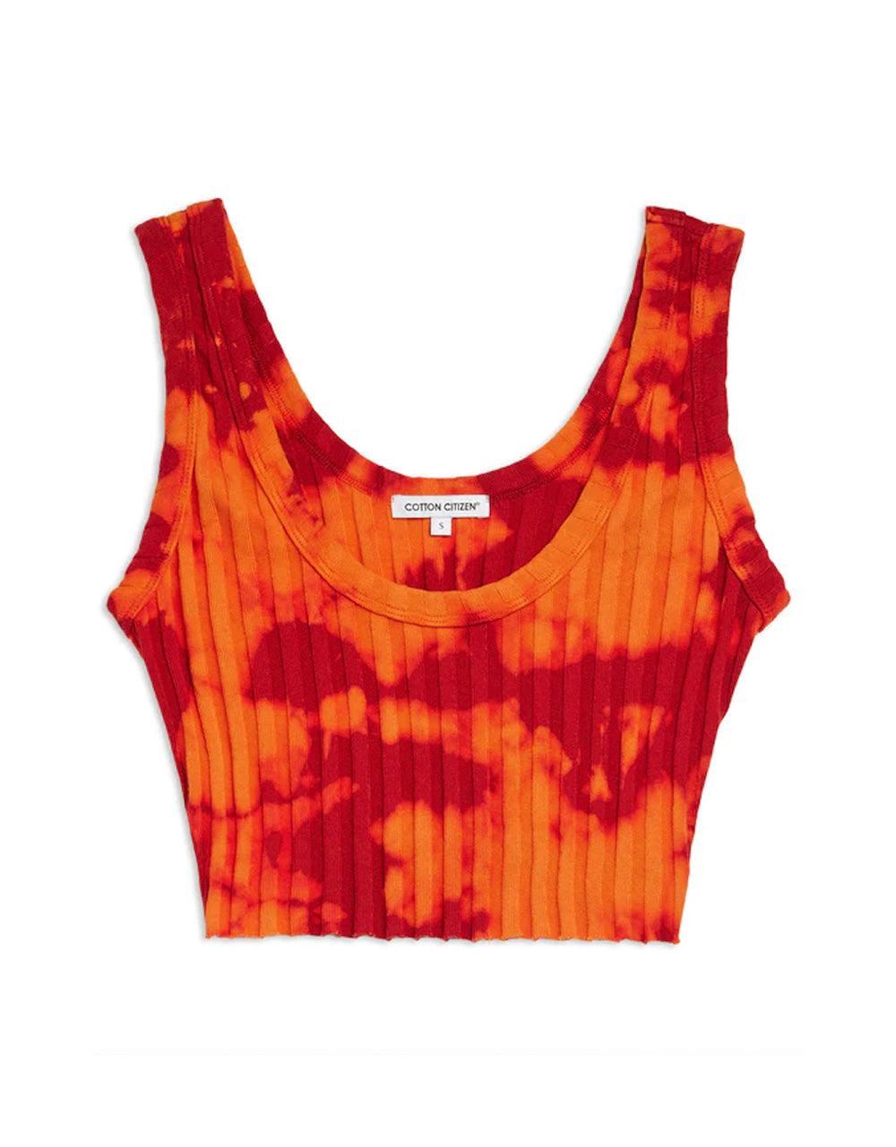 Cotton Citizen Capri Crop Tank in Red Lyst