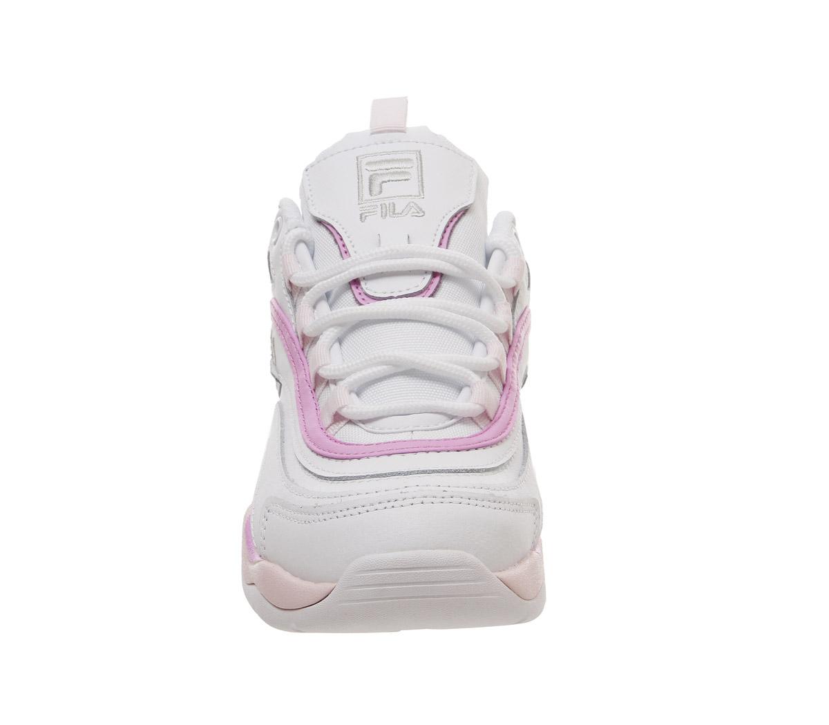 fila ray trainers white heavenly pink purple exclusive