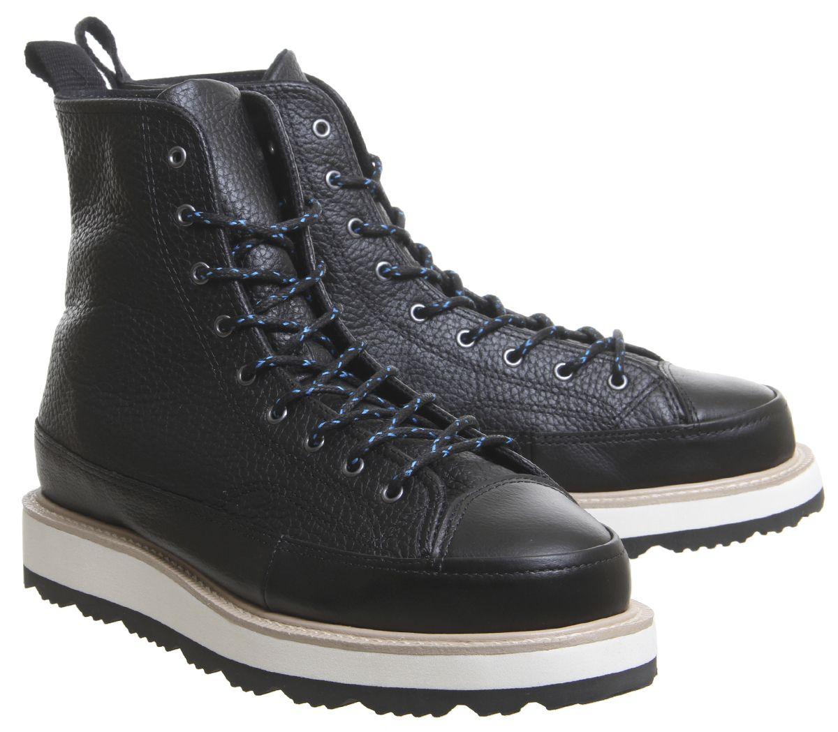 Converse Leather Ct Crafted Boots in Black for Men - Lyst