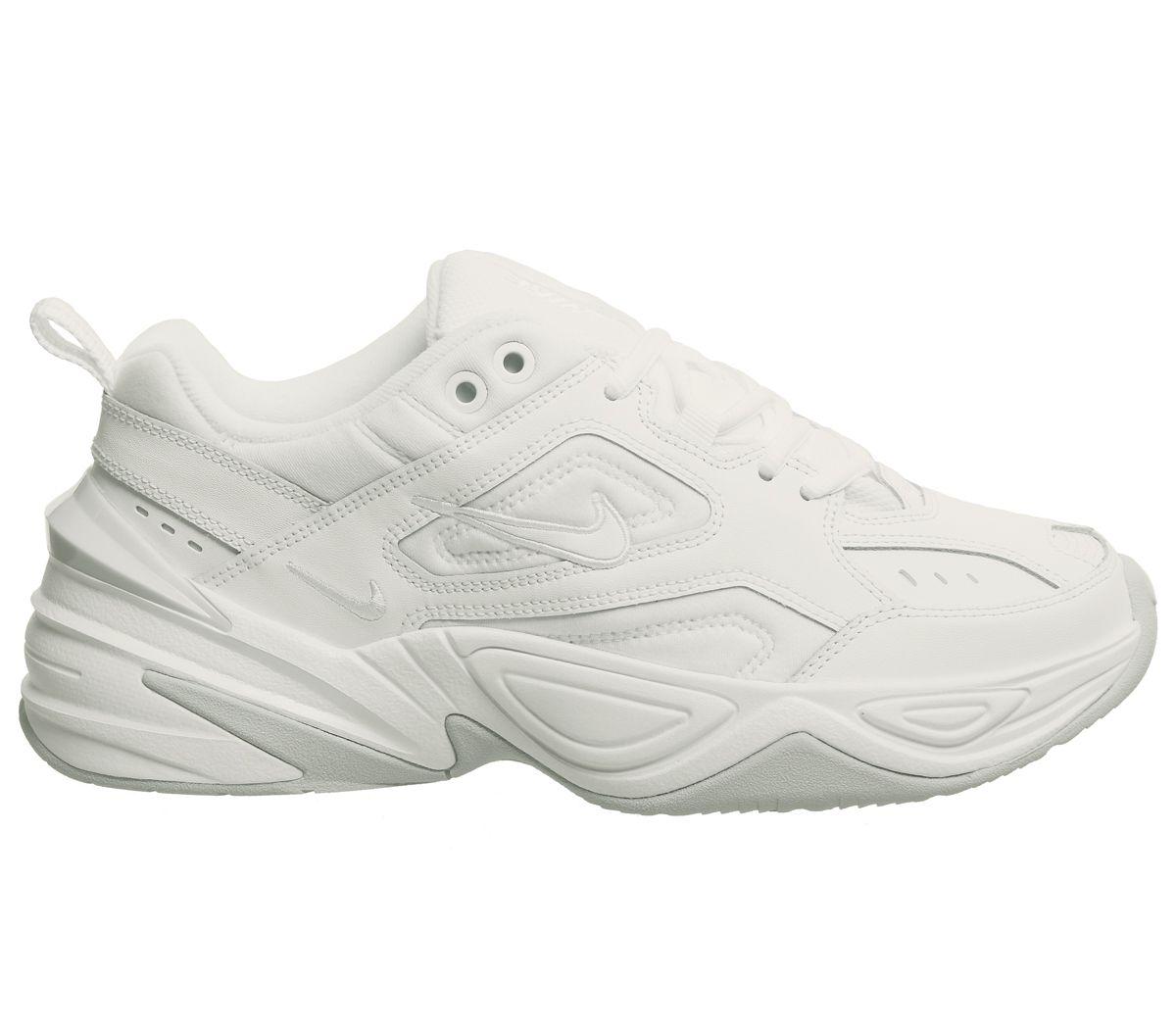 nike triple white m2k tekno trainers womens