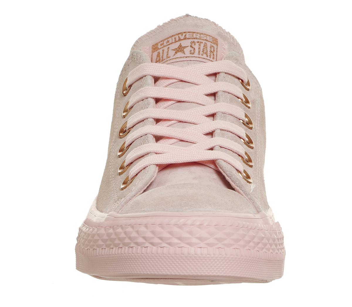 pink converse leather
