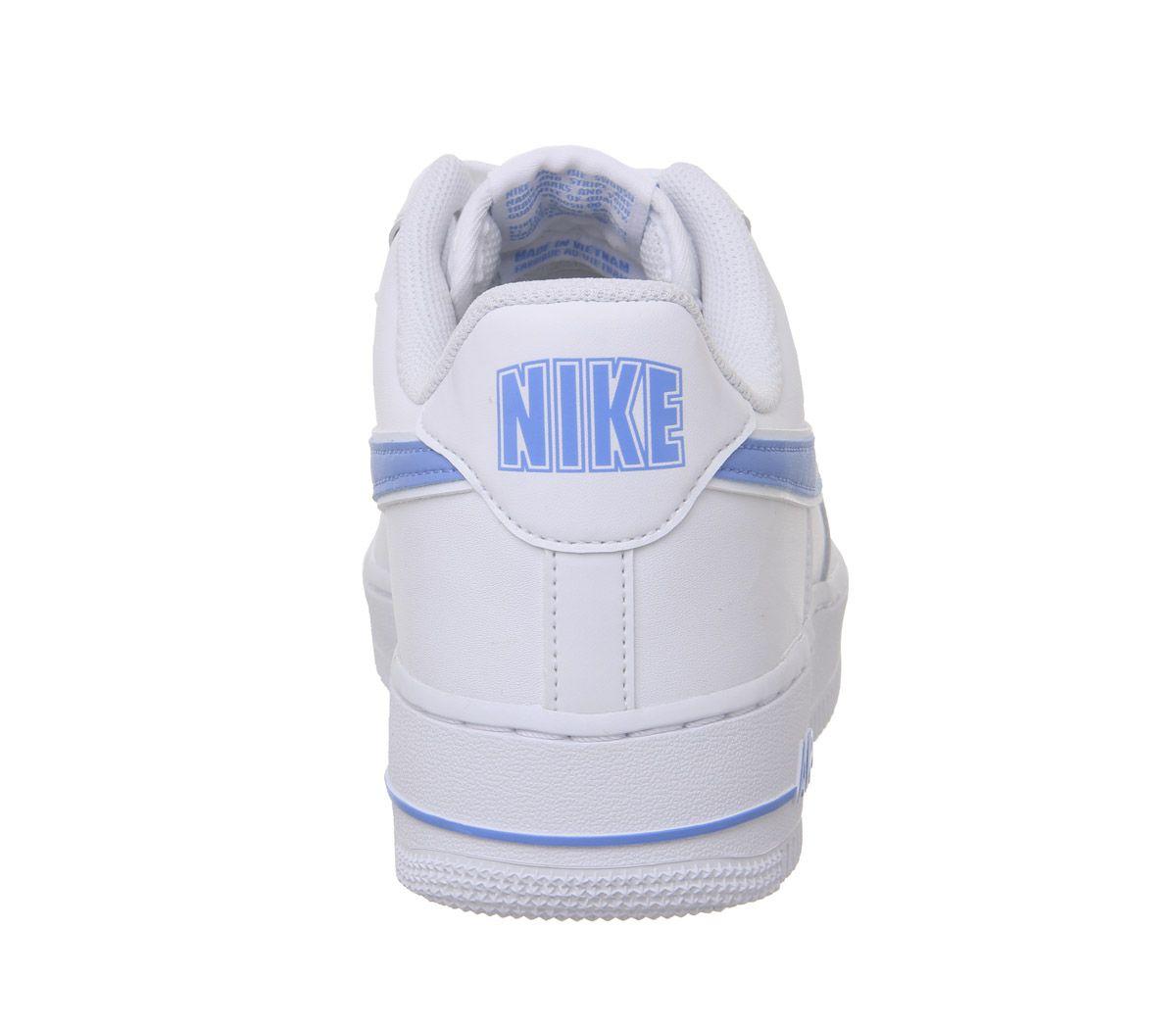 nike air force one trainers white uni blue