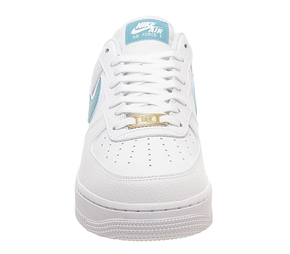 air force 1 07 trainers white teal