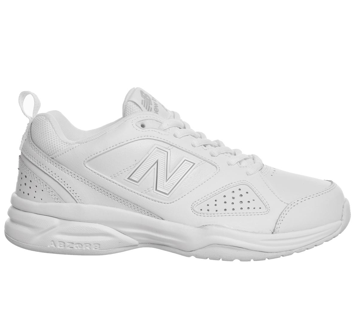 new balance 624 white chunky trainers