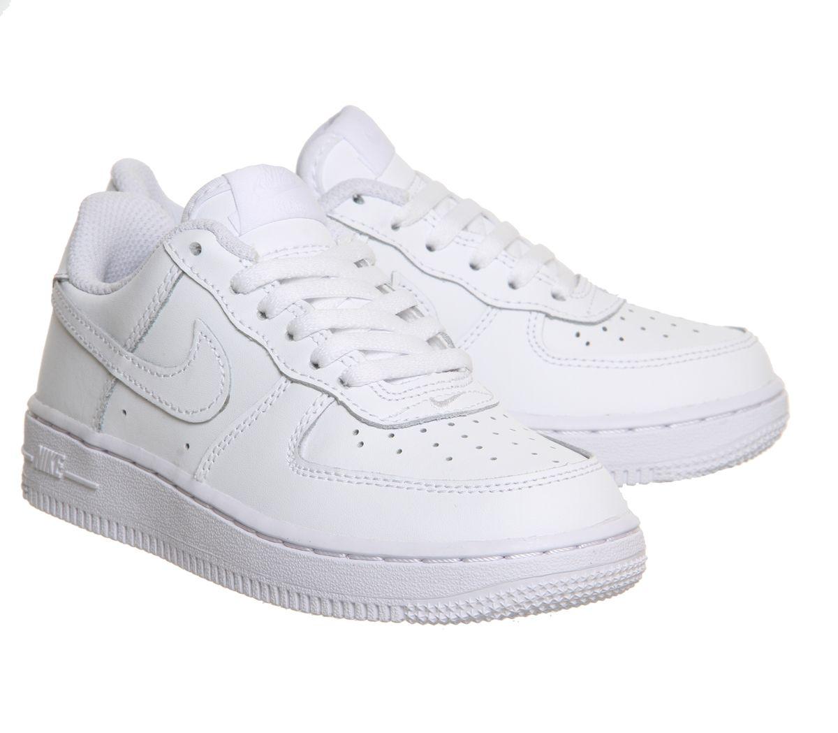 white air force ones youth