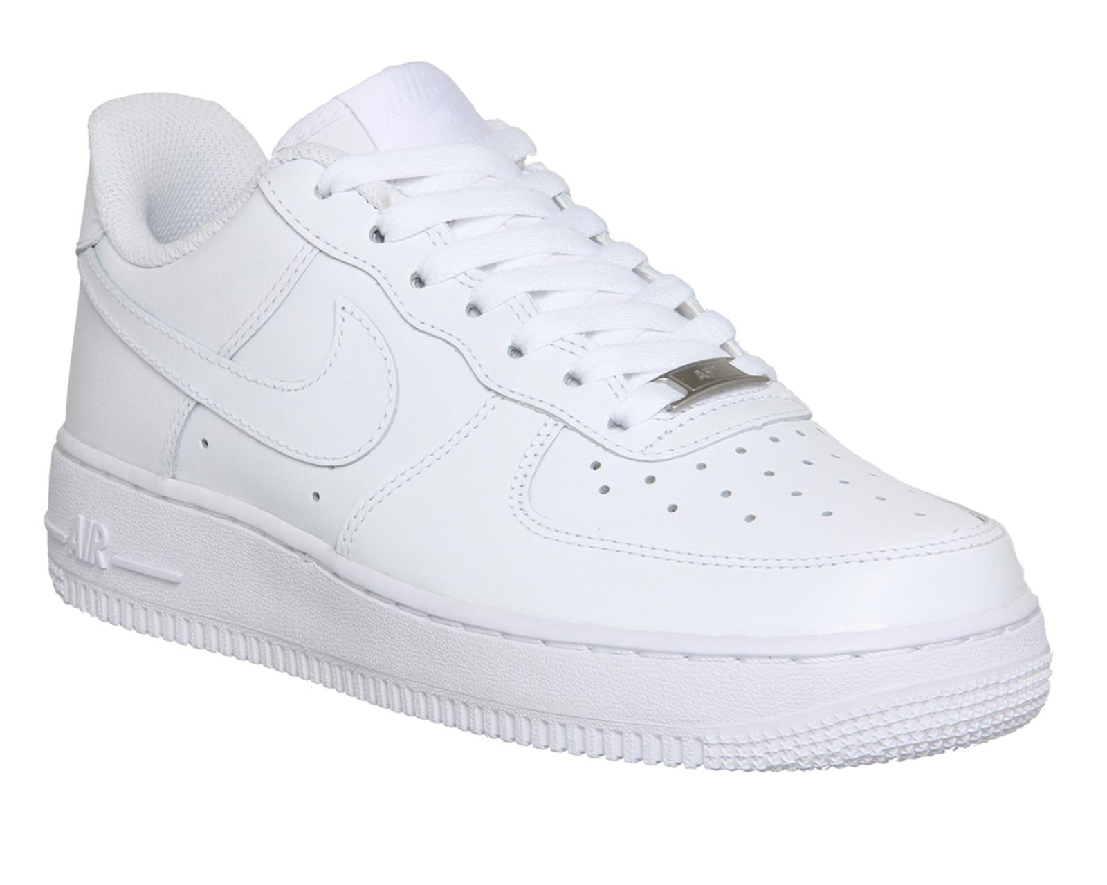 Nike Air Force 1 Leather Sneakers in White - Lyst