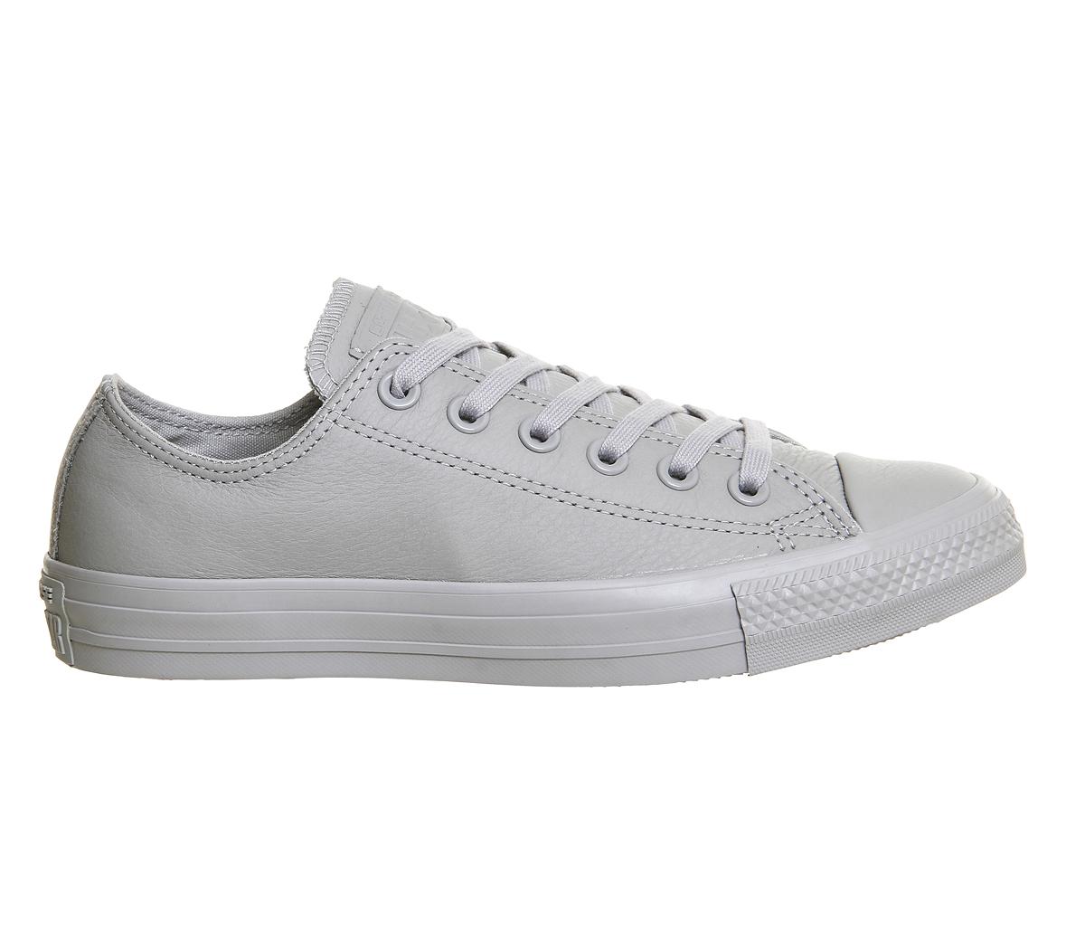 grey leather converse womens