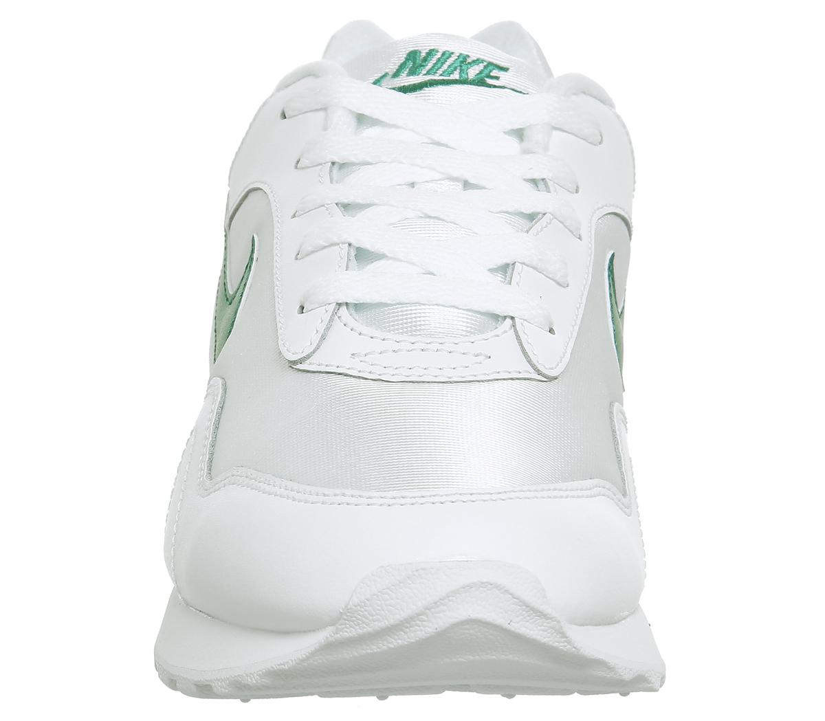 nike outburst trainers in white and pink