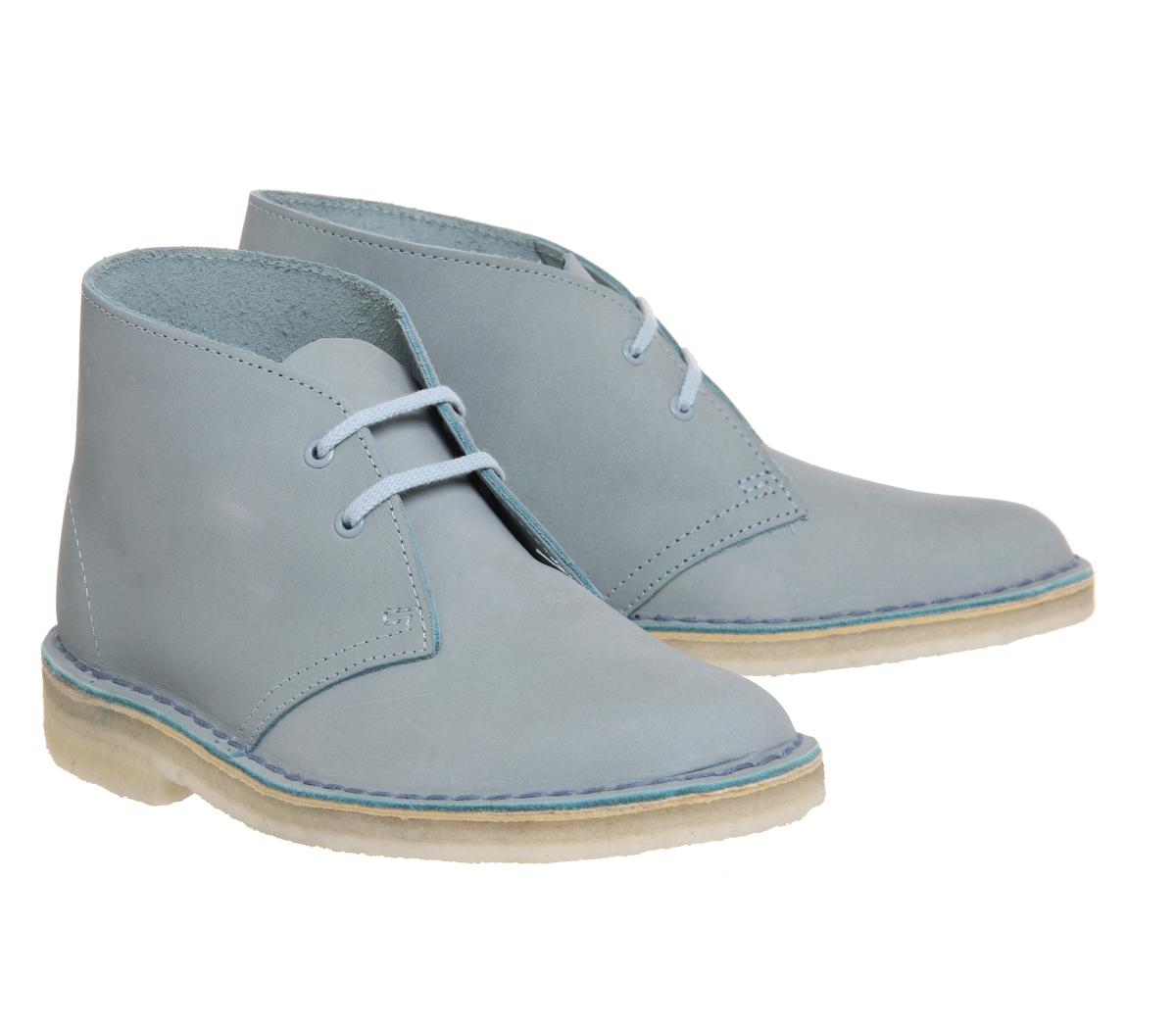baby blue desert clarks