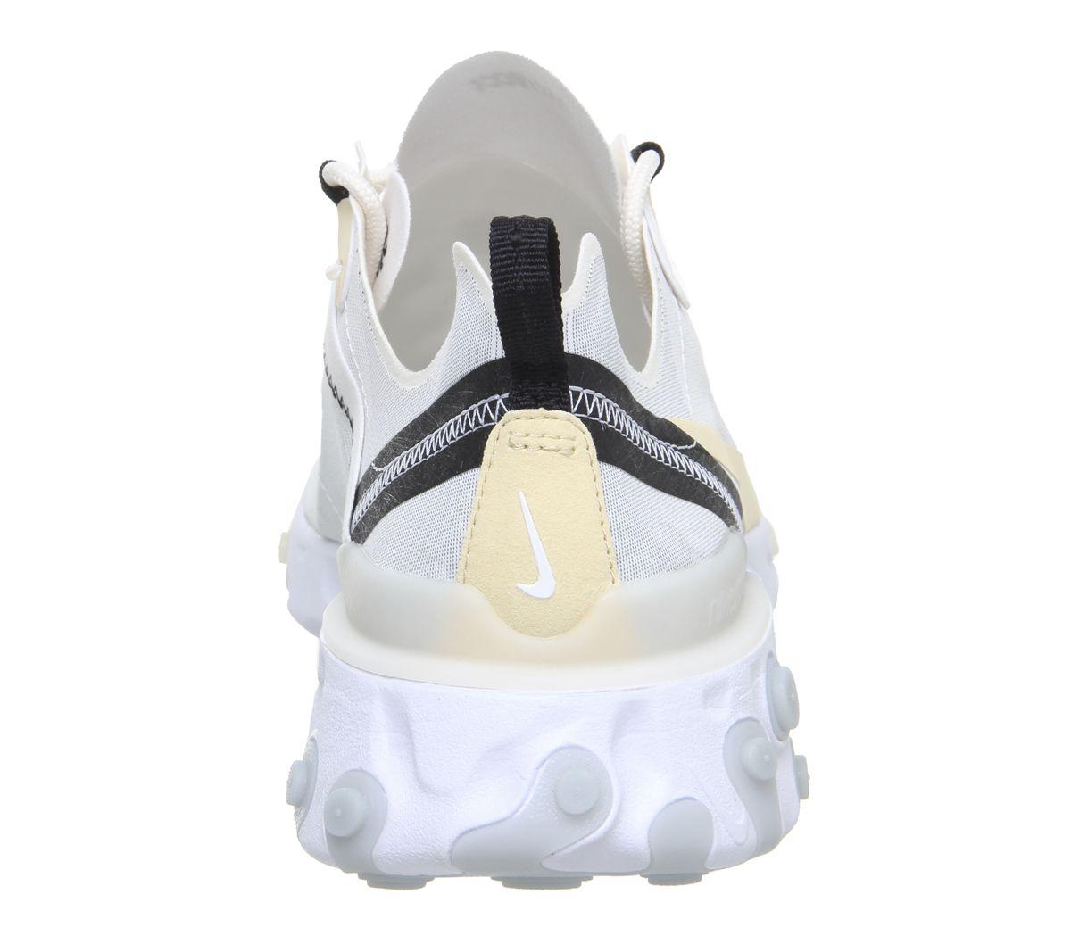 react element 55 trainer white / pale vanilla / black