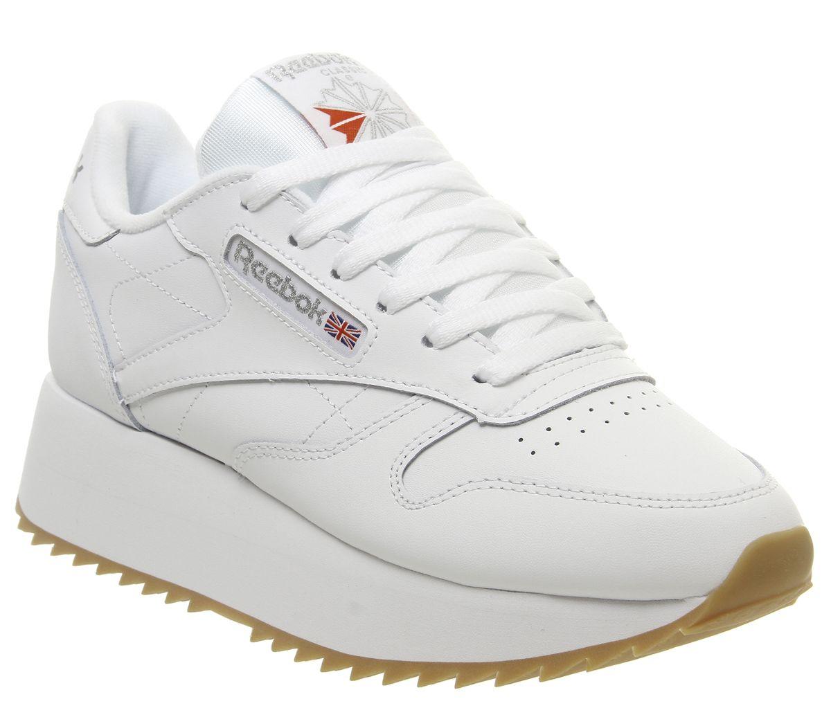reebok double trainers