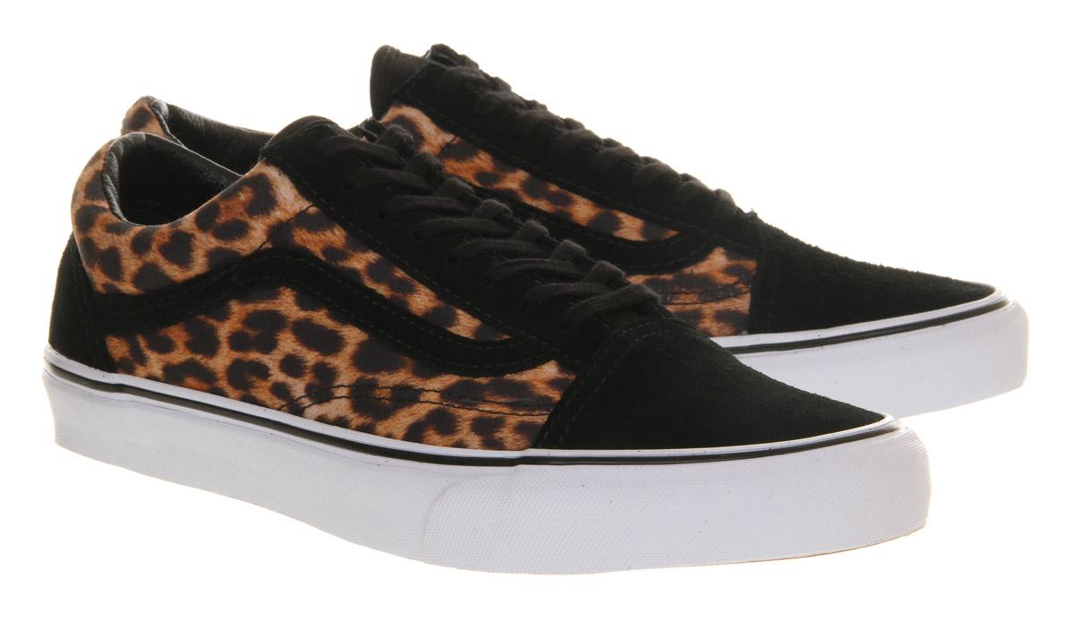 black leopard print vans