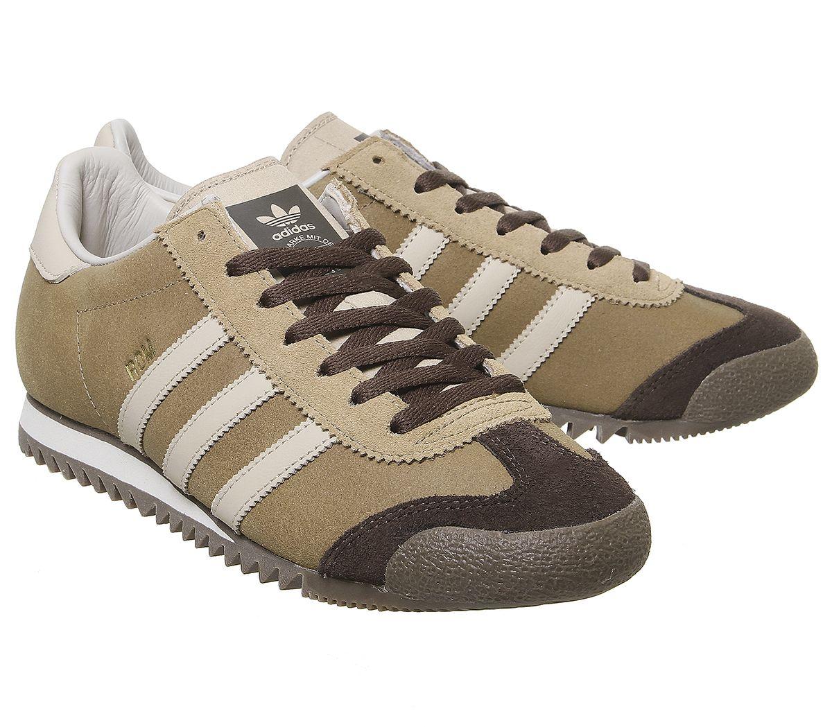 adidas rom brown leather