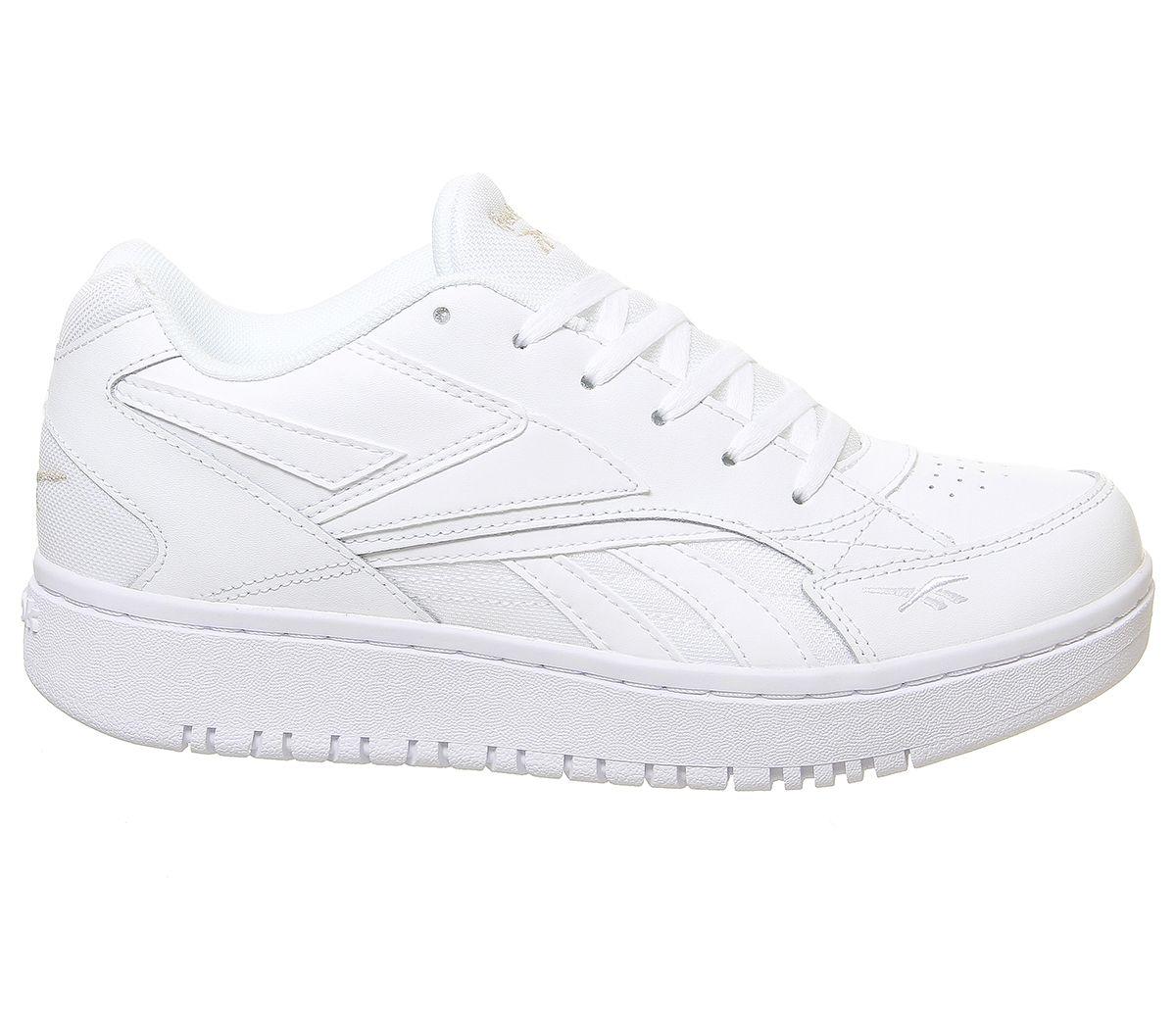 reebok court double mix trainers in white