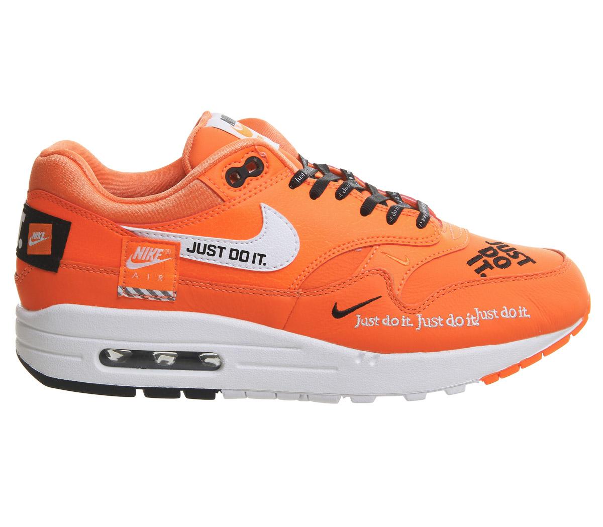 nike orange just do it shoes