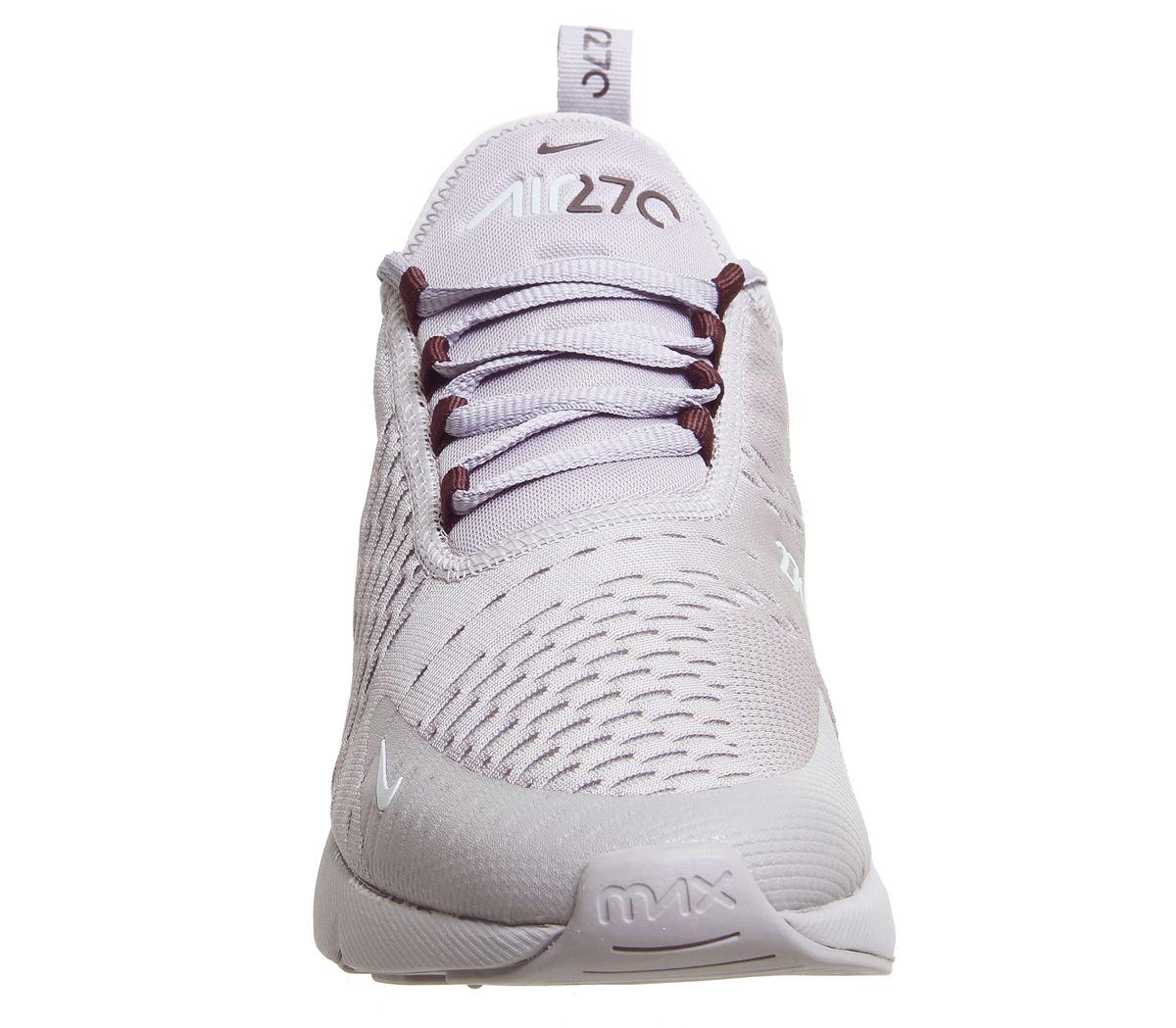 nike air max 270 trainers atmosphere grey silver burgundy crush