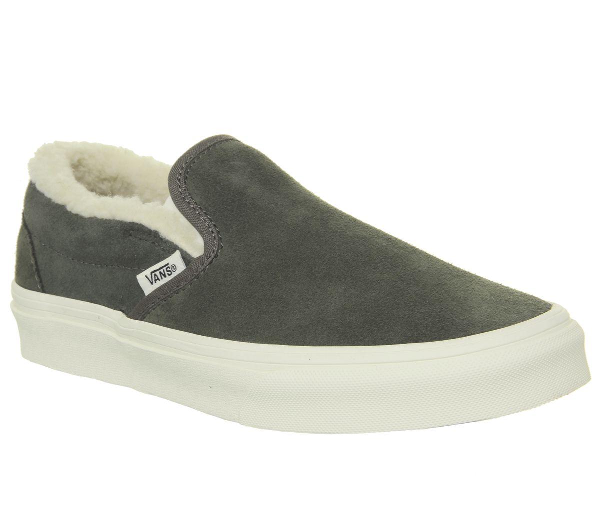 slip on vans olive green