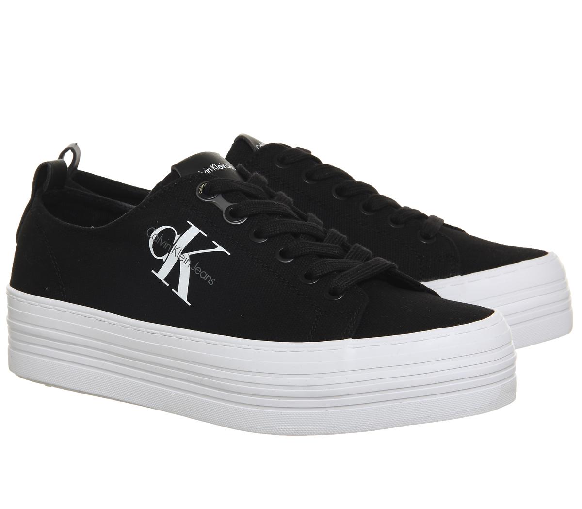 calvin klein zolah flatform trainers