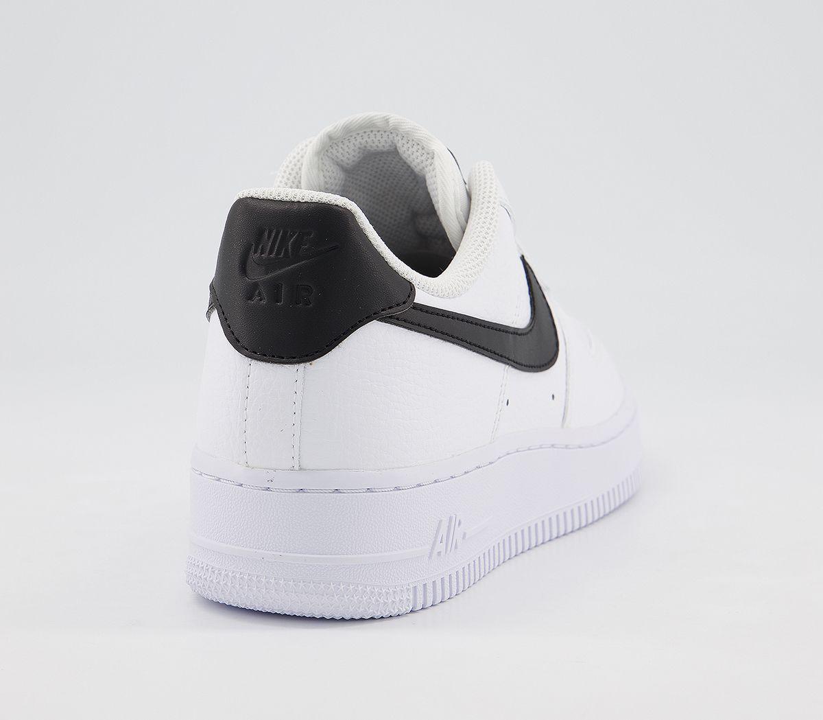 nike white & black air force 1 07 an20 trainers