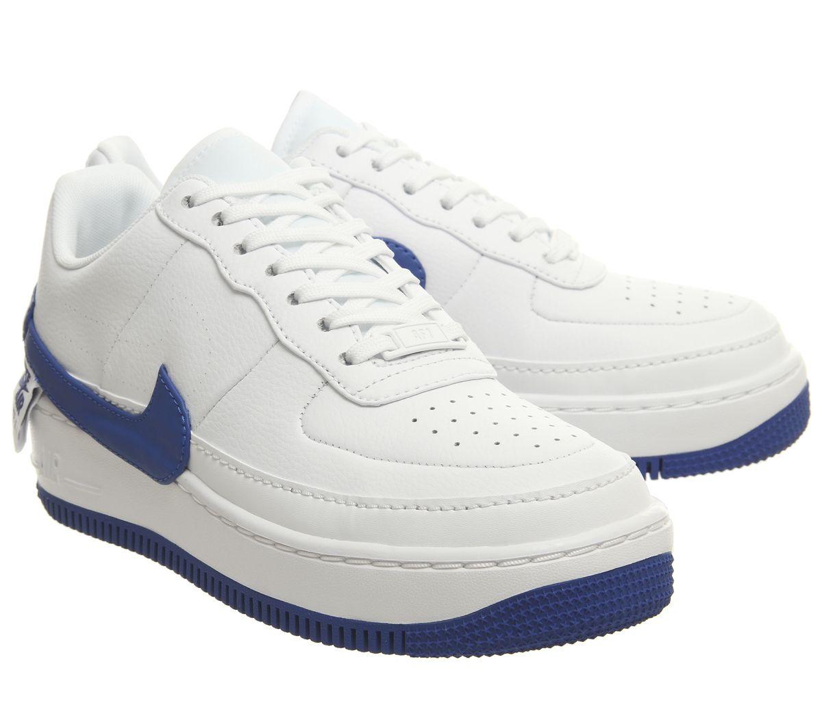 nike air force 1 jester trainers in triple white