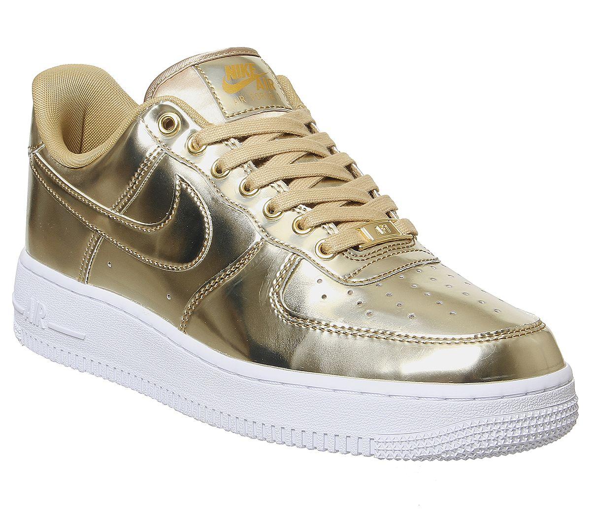 gold metallic air force 1