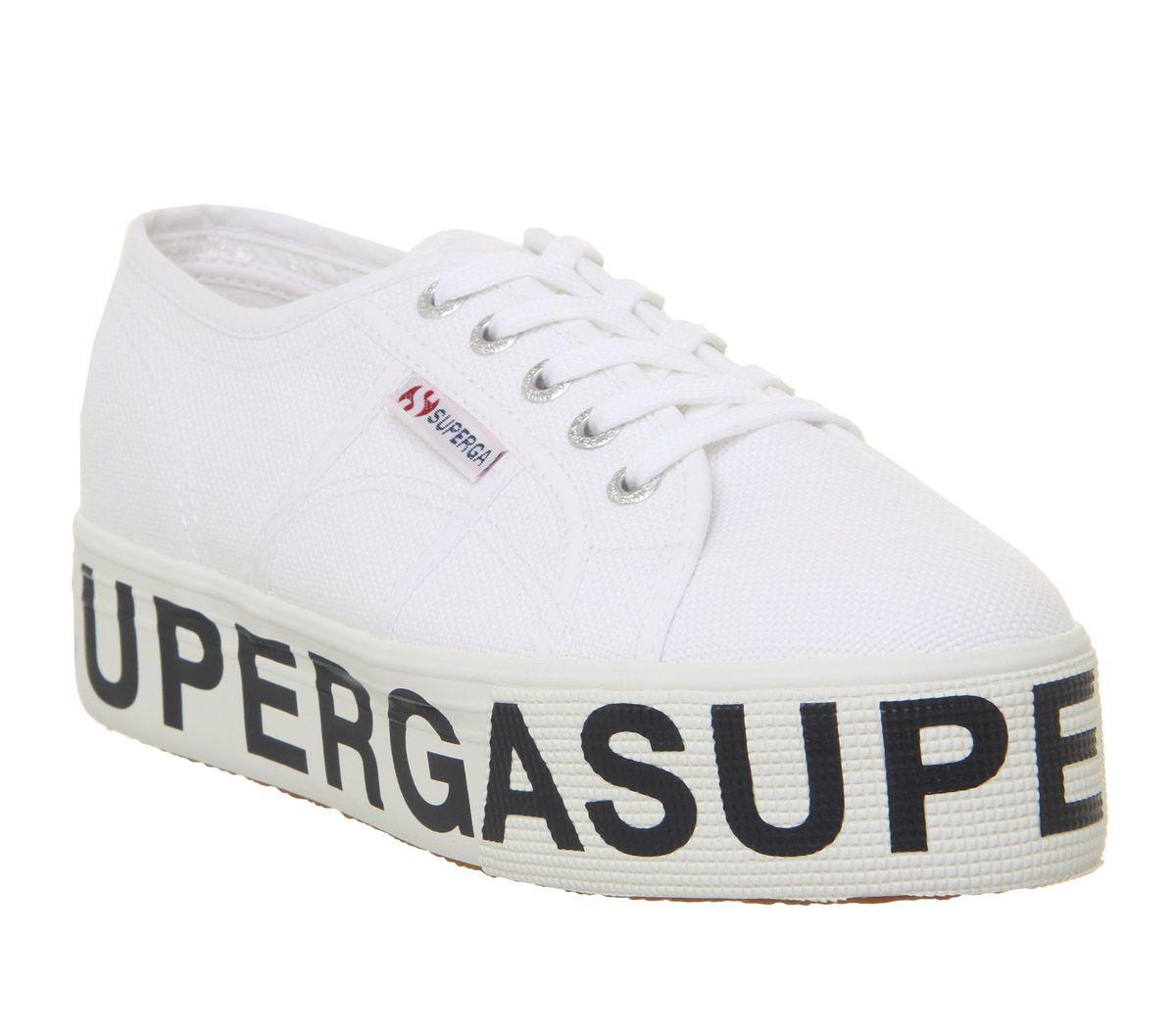 superga white platform trainers