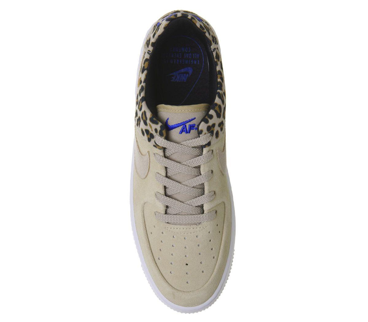 nike air force 1 sage trainers desert ore wheat leopard