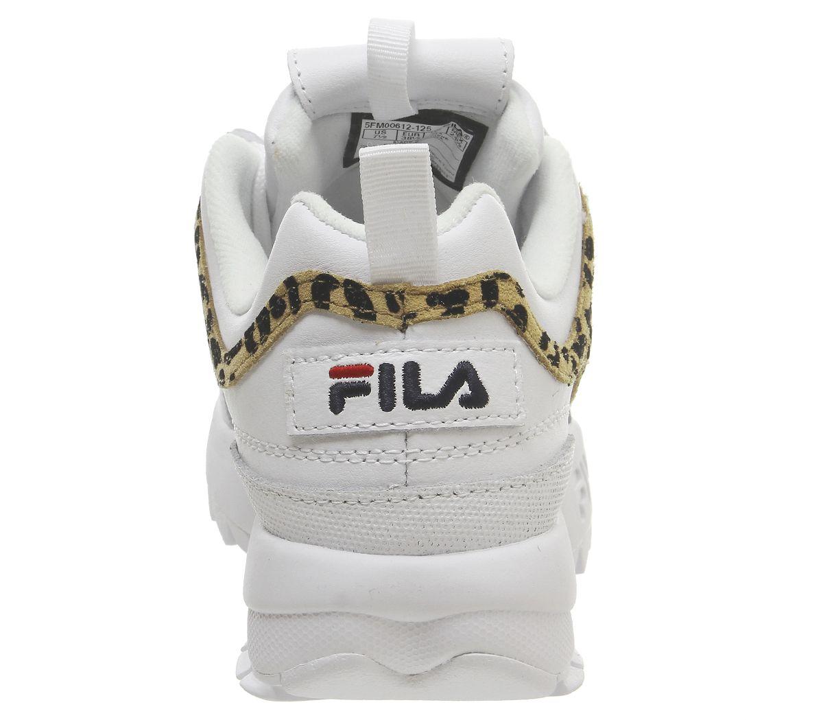leopard print fila trainers