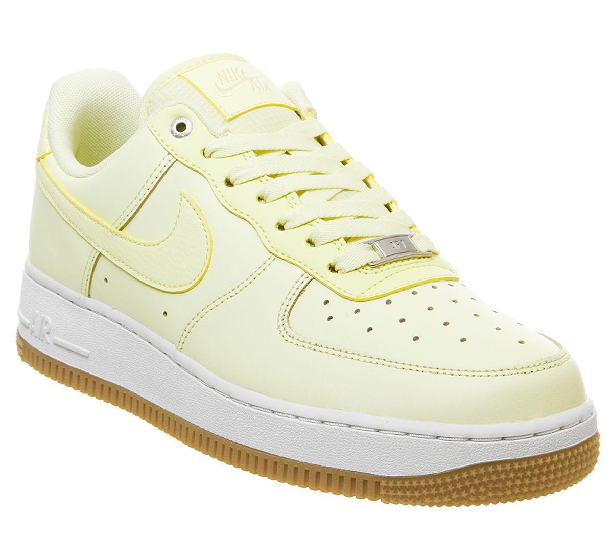 nike air force 1 neon green tick