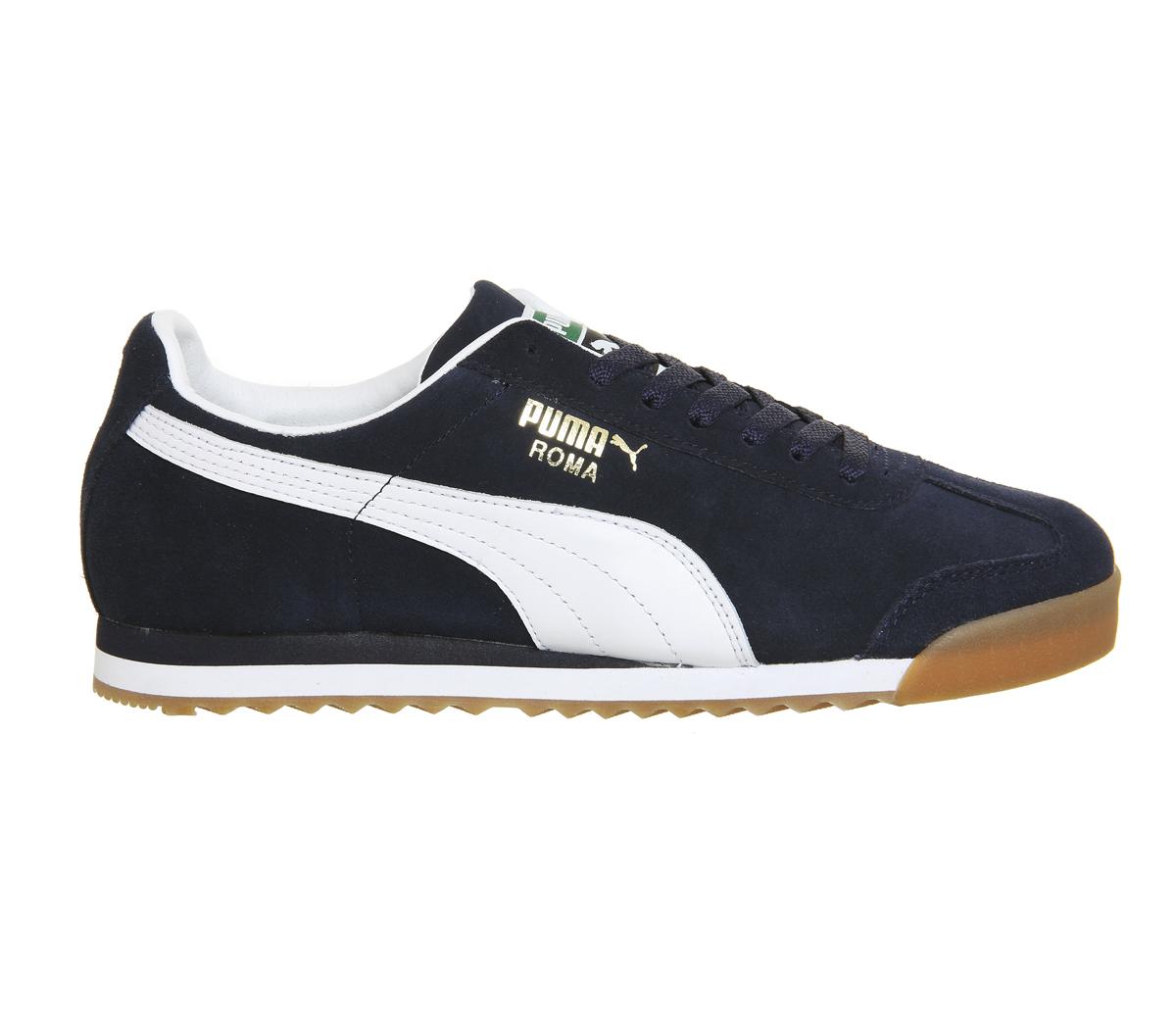 PUMA Suede Roma in Navy (Blue) - Lyst