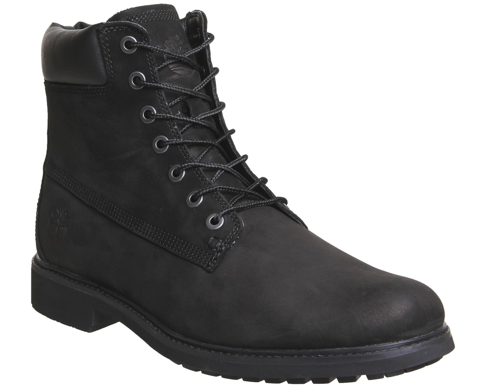 timberland mens slim boots black suede