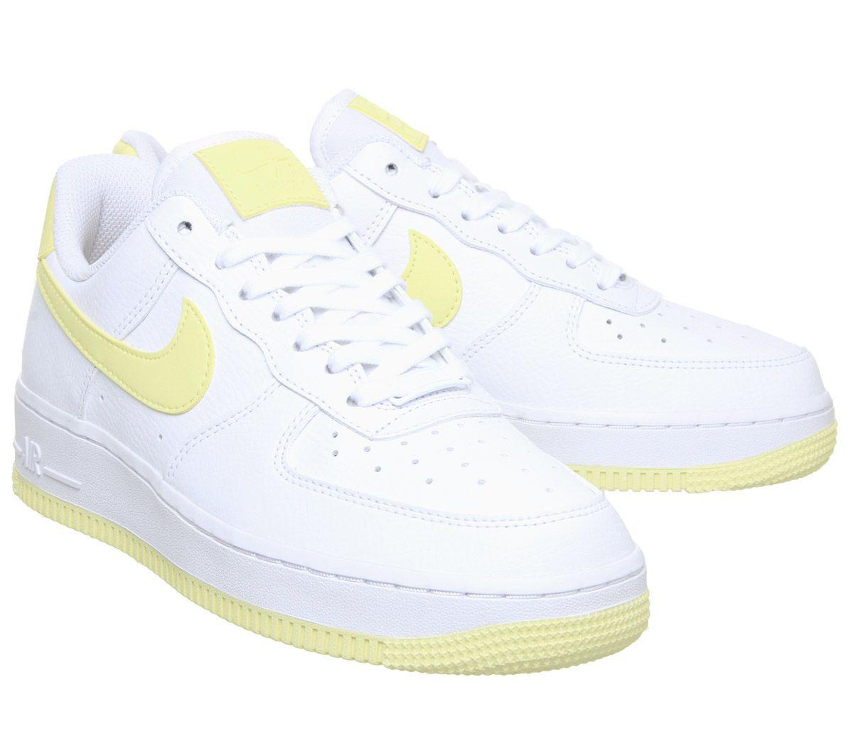 air force 1 07 trainers white bicycle yellow dark sulfur