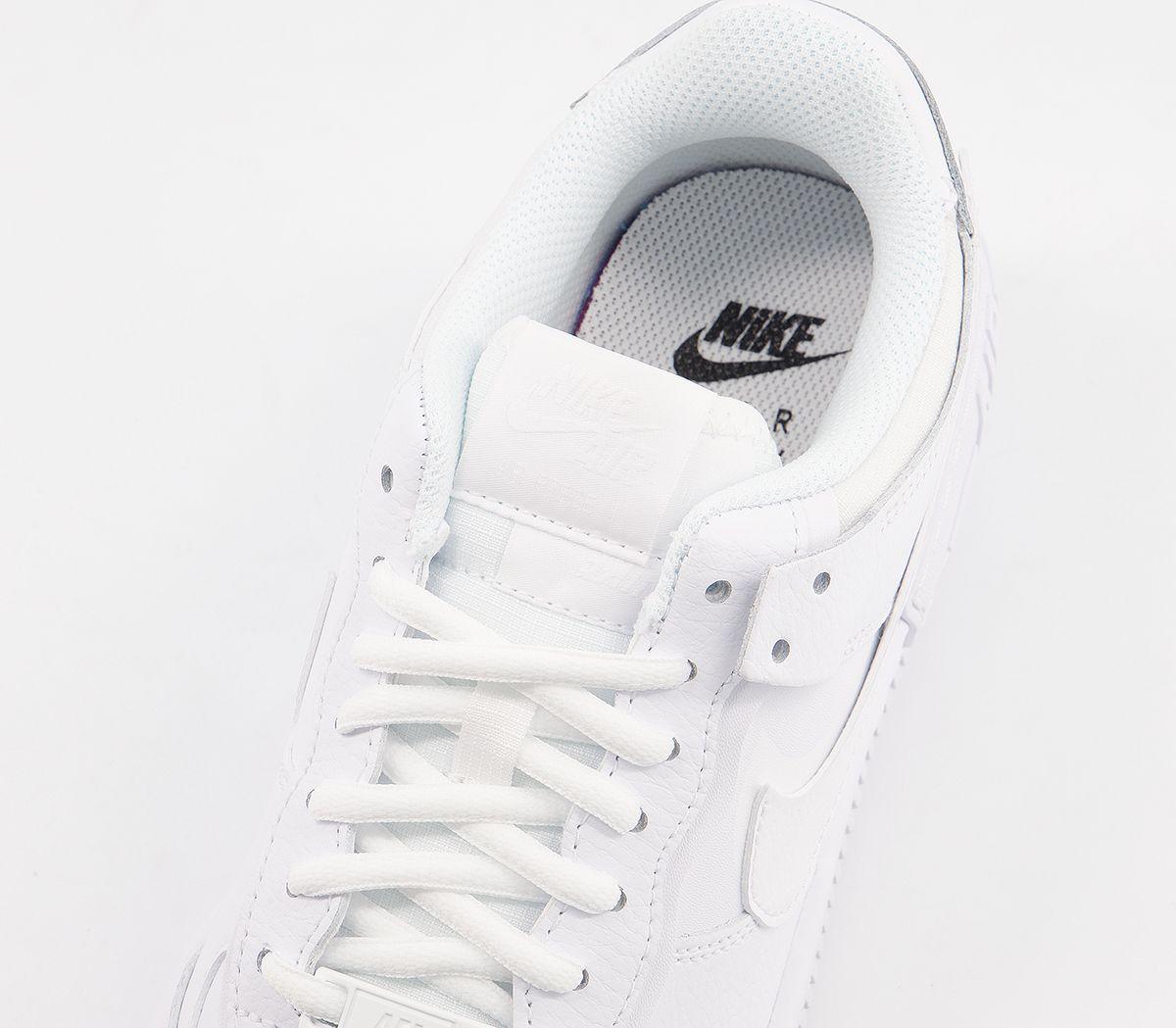 air force 1 shadow trainers white mono