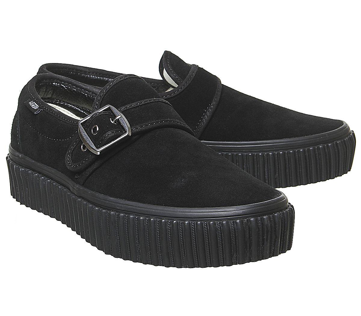 Vans Suede Style 47 Creeper Slip Ons in Black Lyst