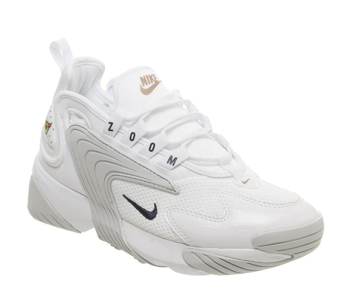 Nike Rubber Zoom 2k Trainers in White 