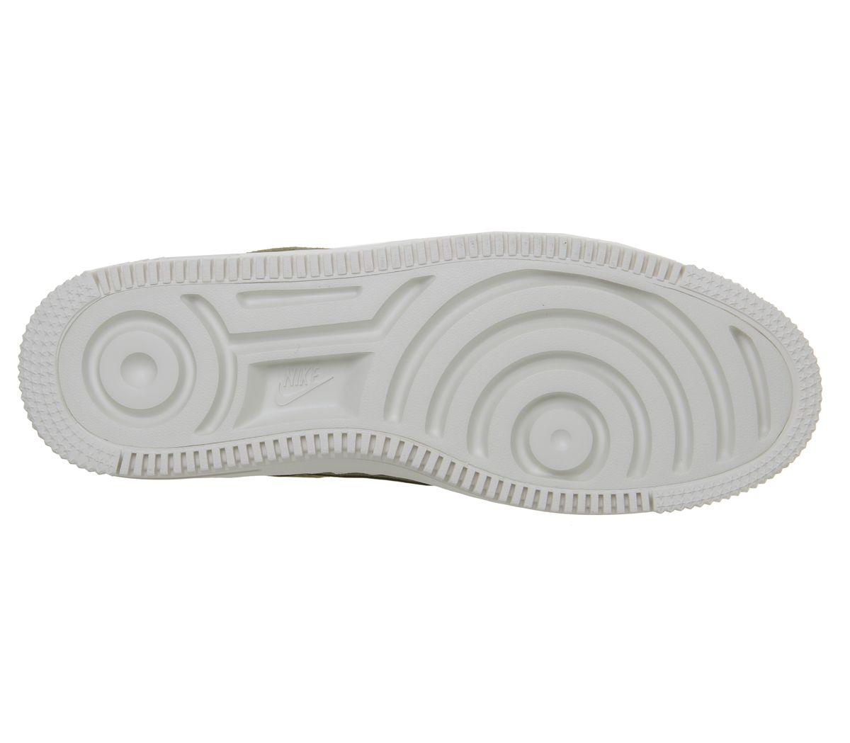 nike air force 1 sage green suede trainers