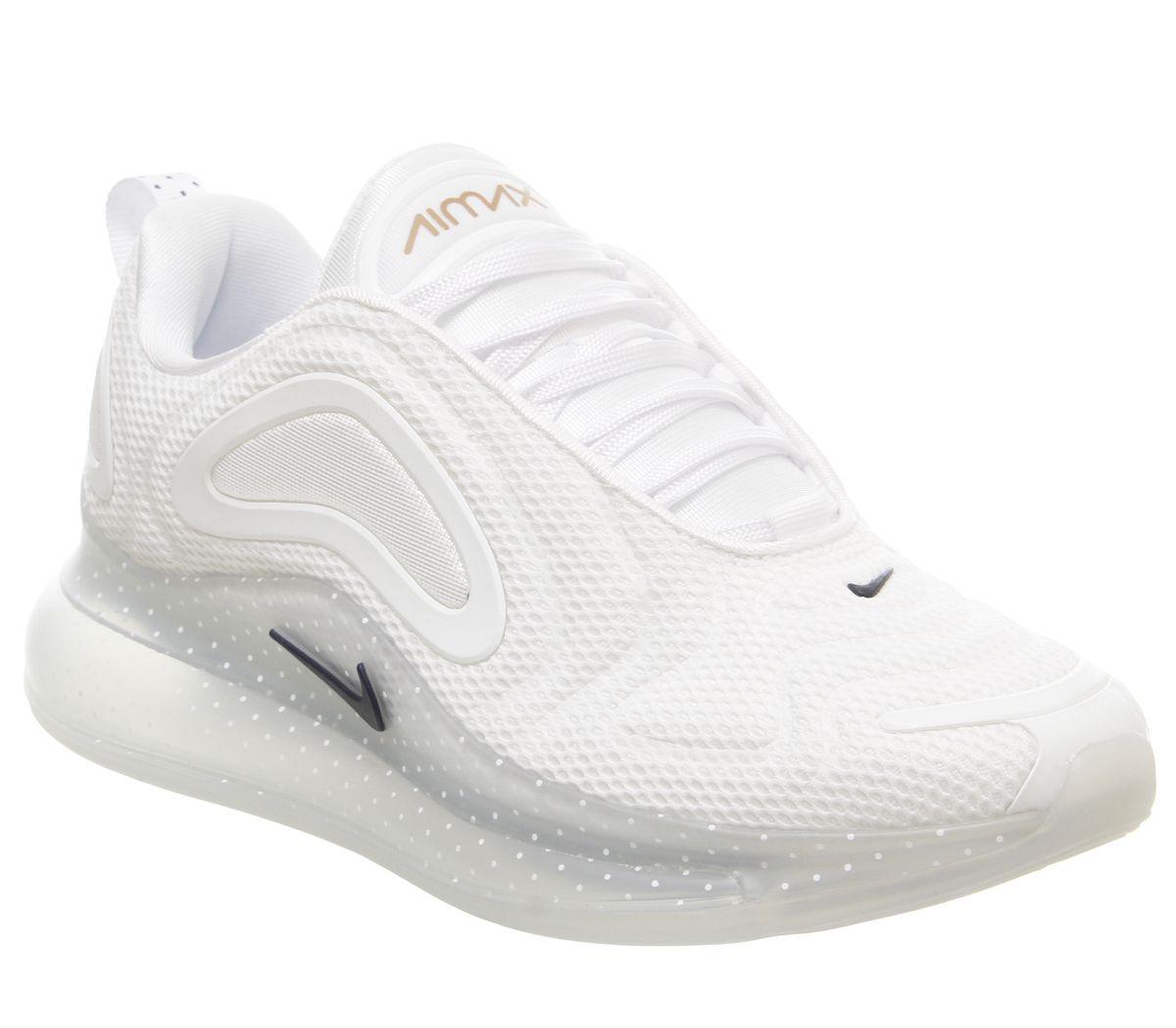 nike 720 white and gold