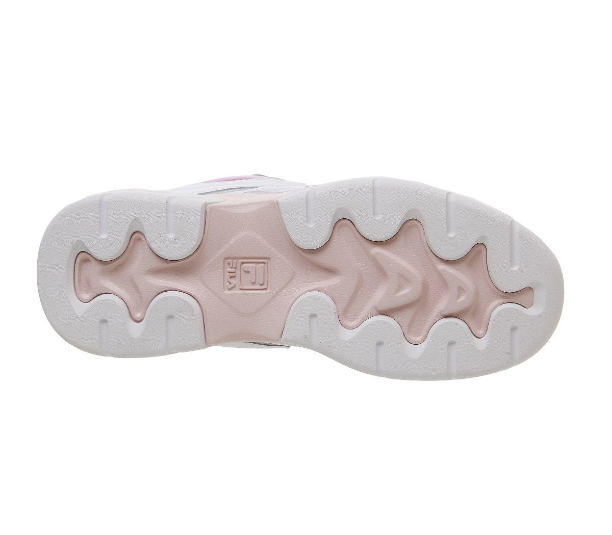 fila ray trainers white heavenly pink purple
