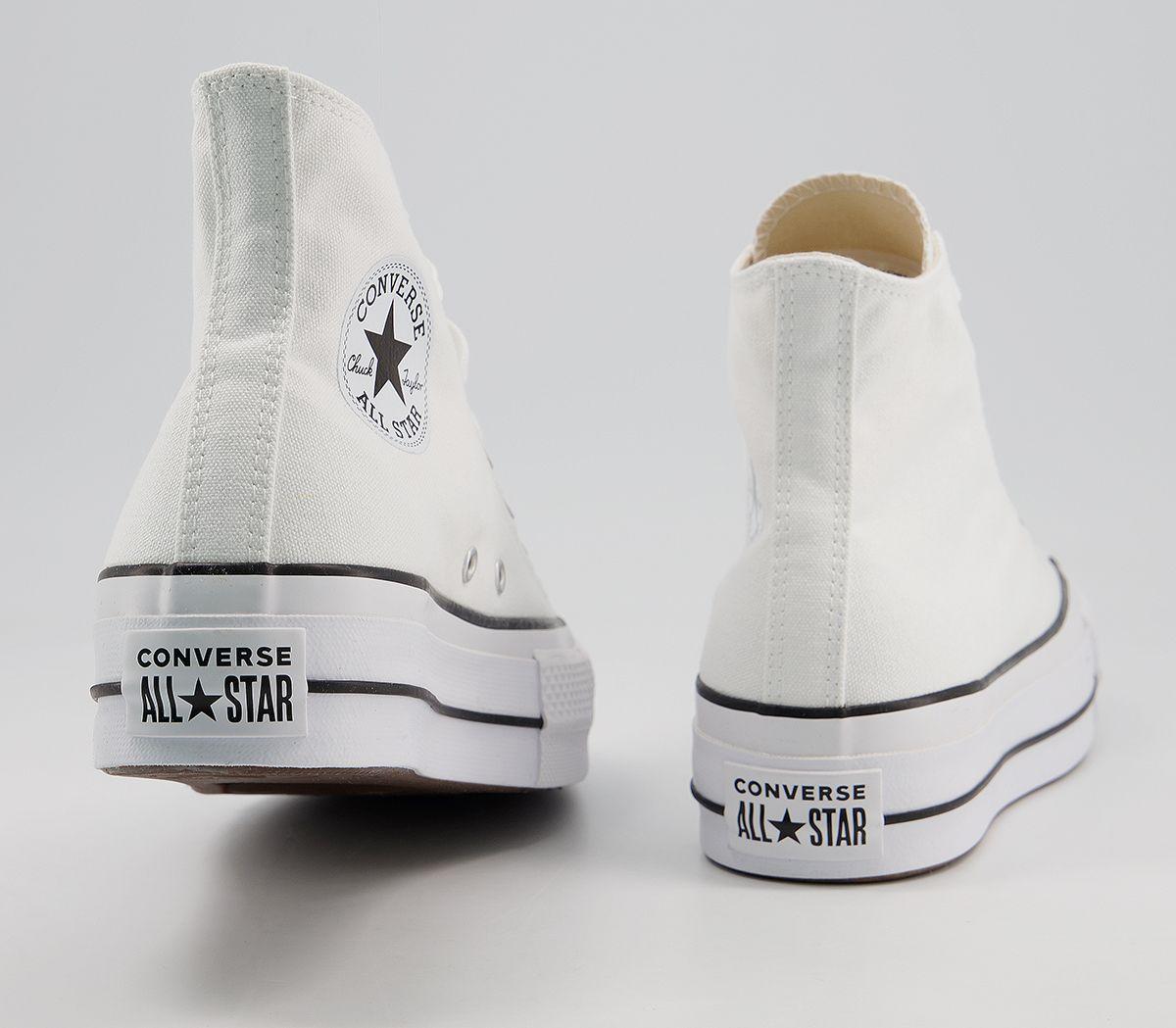 converse white high top platform