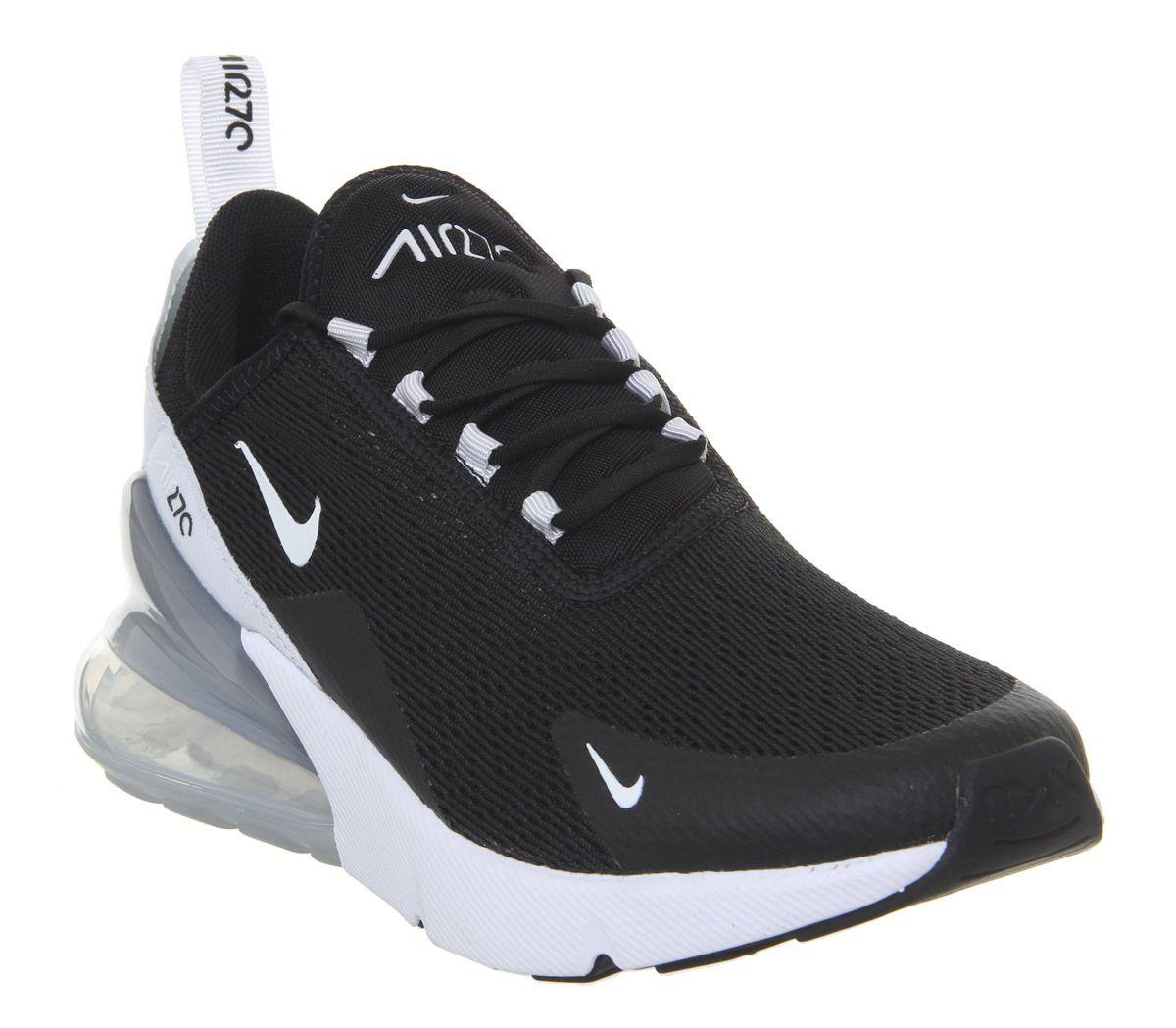 black & white air max 270 trainers