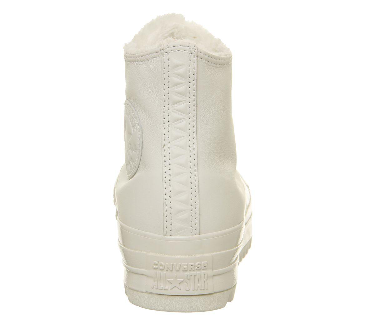 converse chuck taylor all star lift ripple beige high top trainers