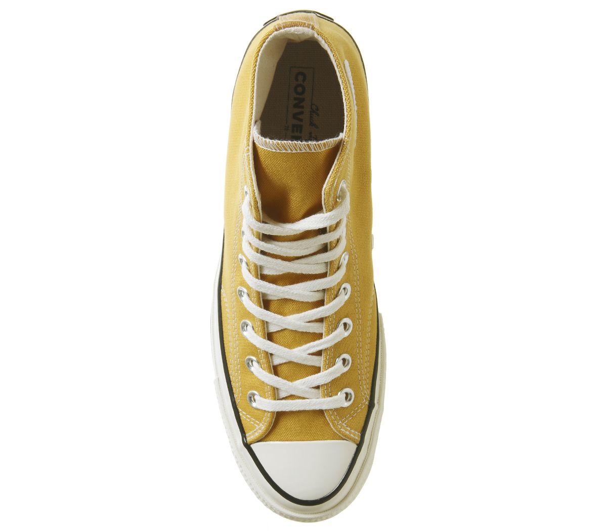 converse all star hi 70's trainers sunflower black egret