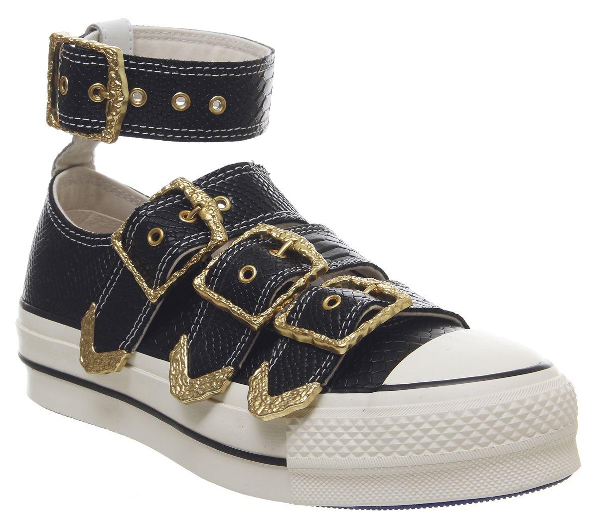 Converse Leather All Star Mary Jane Ox Shoes in Black Save 49 Lyst