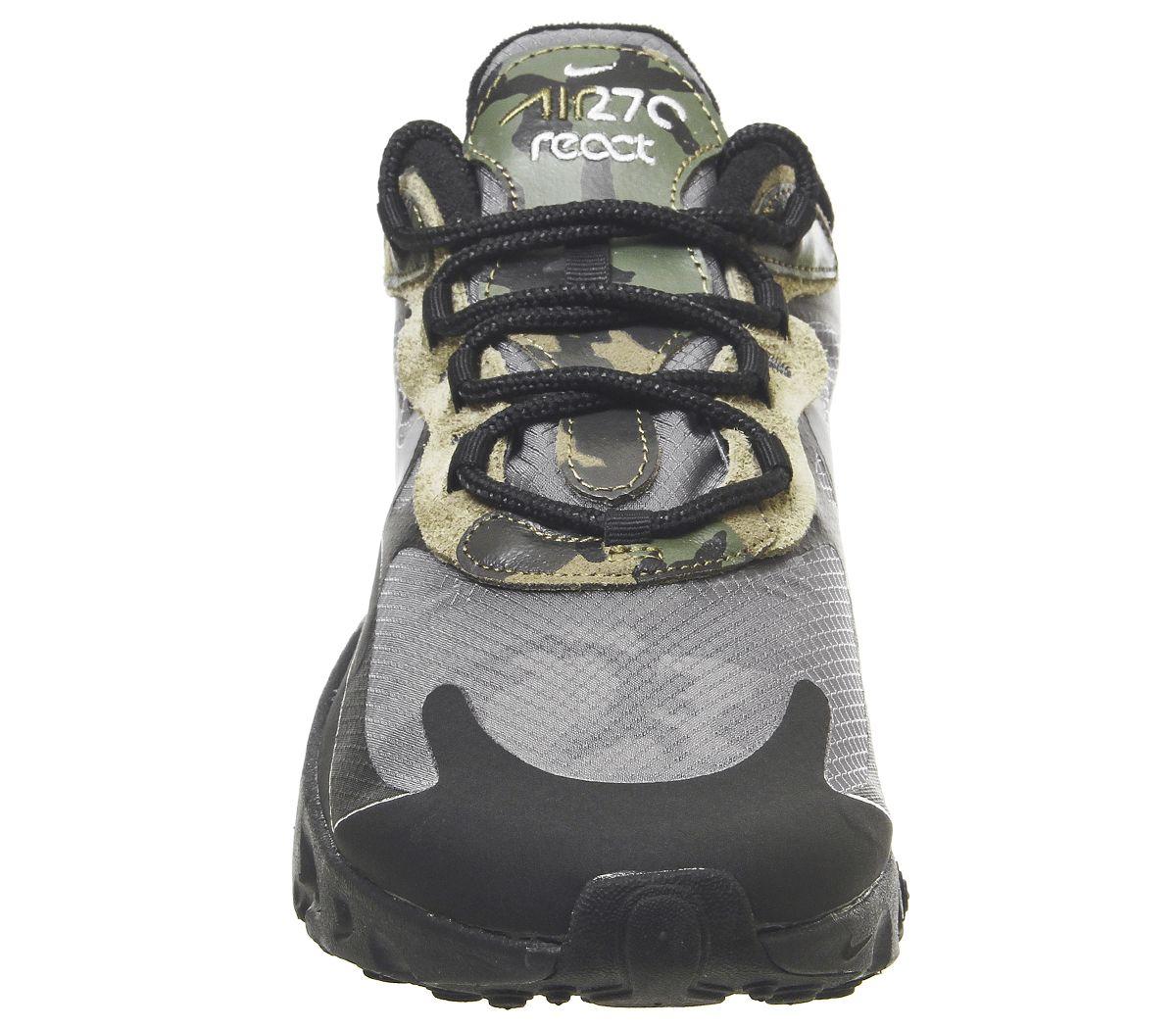 air max 270 react black white anthracite camo