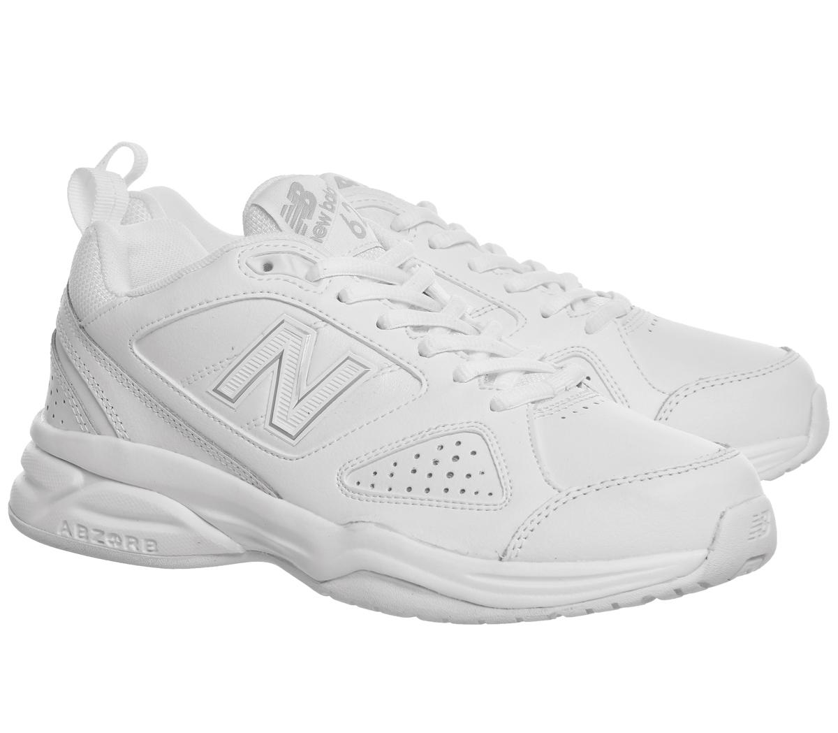 new balance 624 white chunky trainers