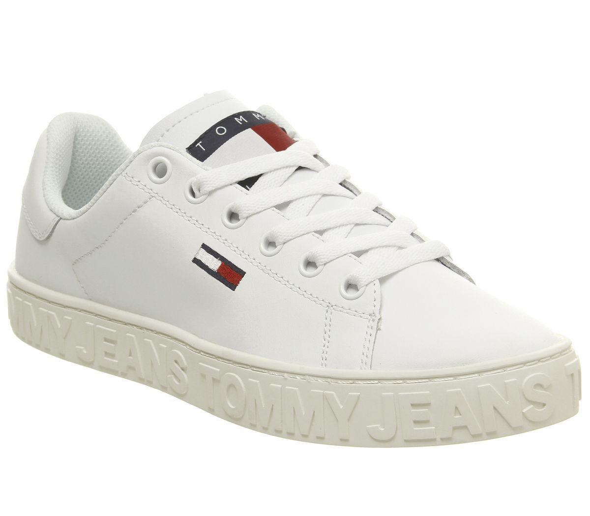 tommy hilfiger jaz trainers in white