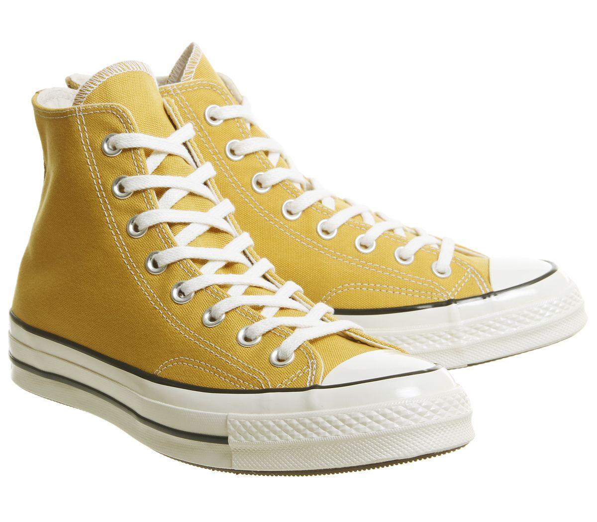 yellow 70s converse