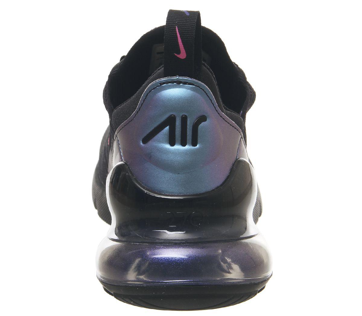 junior air max 270 trainer black / laser fuchsia