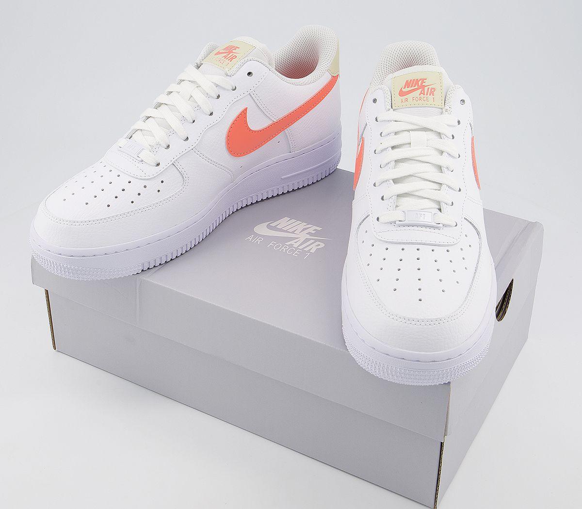 nike air force 1 07 white atomic pink fossil white